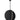 Large Modern Pendant Light | Bau 28" | 74W Integrated LED  | Nightshade Black