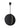 Large Modern Pendant Light | Bau 28" | 74W Integrated LED  | Nightshade Black