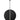Large Black Pendant Light: Visual Comfort Modern Bau 36" in Nightshade Black Finish 