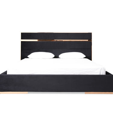 Nova Domus Cartier Black & Rosegold Bedroom Set