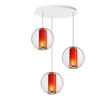 Bel Occhio 3-Globe Modern Acrylic Chandelier by Pablo Designs - image 2