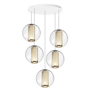 Bel Occhio 5-Light Acrylic Globe LED Chandelier by Pablo Designs - image 2