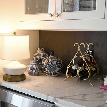 Bella rechargeable lamp, Ivory & Dark Brass – view 5