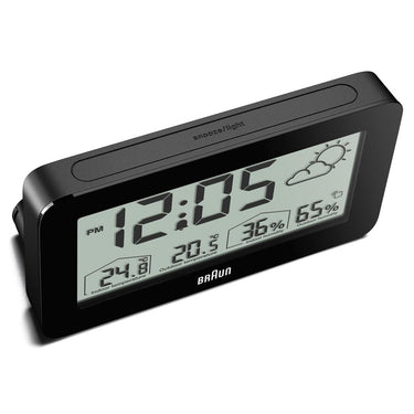 Braun BC13 Digital Weather Station & Alarm Clock in Black – view 6