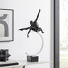 Finesse Decor Dynamic Man Sculpture Black