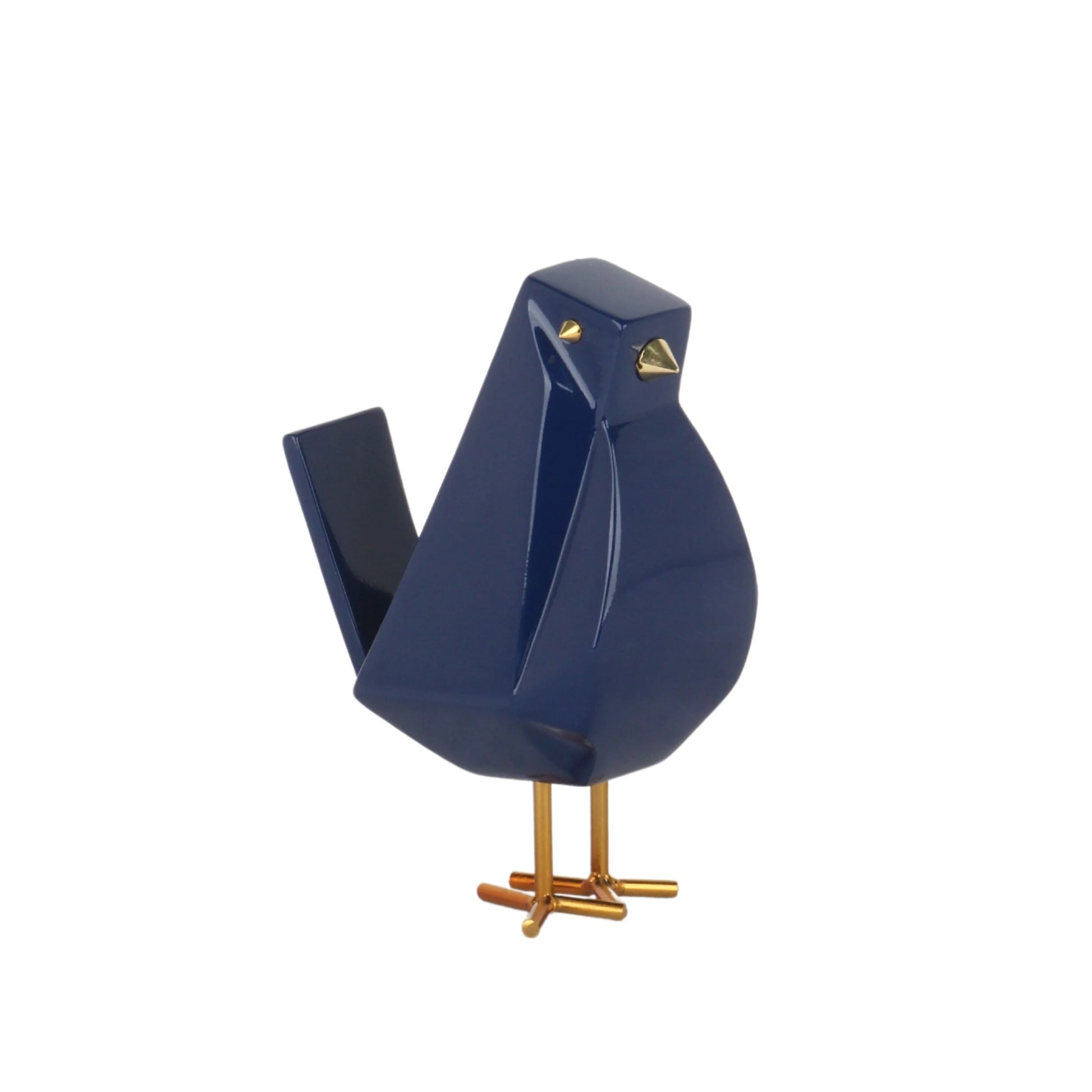 Finesse Decor Navy Blue Bird Sculpture 3