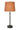 Modern Lantern Mini Cordless Buffet Lamp Black with Rattan Shade on table
