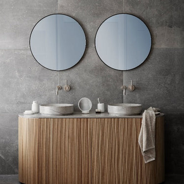 Rim Accent Mirror Smoke 31 Inch Blomus 66163