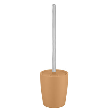 Tan toilet brush, product photo | AVA by Nadine Kümmel for blomus