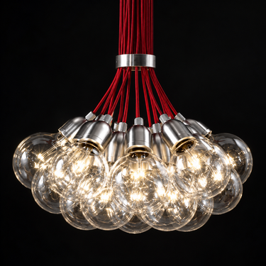 Modern Ilde Max S pendant with thirteen suspended lights