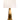 Chaplan rechargeable lamp, Antique Brass with Linen Shade