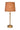 Mini Cordless Buffet Lamp Antique Brass with Rattan Shade by Modern Lantern
