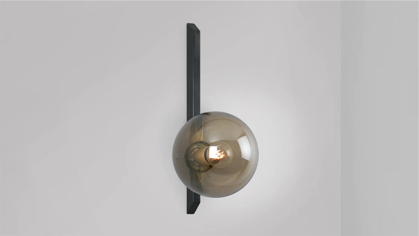 Gaia Tall Plate Wall Sconce by CTO Lighting