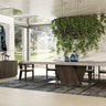 Nova Domus Cairo Italian Faux Marble & Pecan Elm Extendable Dining Table