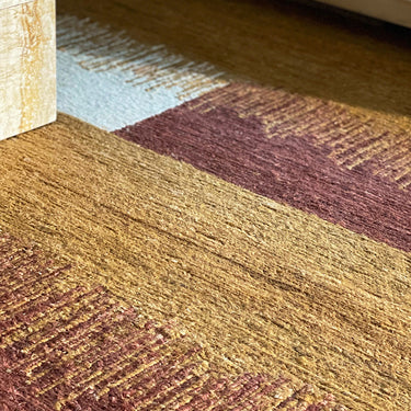 Cala jute rug in Gold, close-up detail