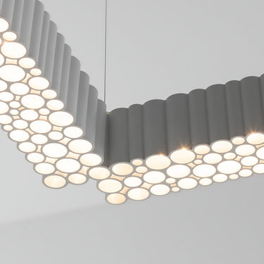 Calipso Linear Pendant Light styled in a modern interior, view 6
