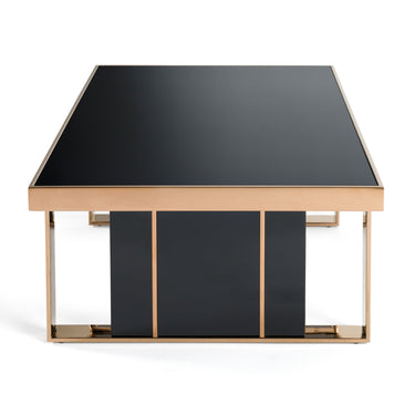 Nova Domus Cartier Black & Rosegold Coffee Table