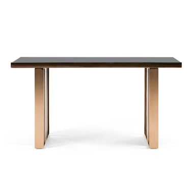 Nova Domus Cartier Black & Rosegold Console Table