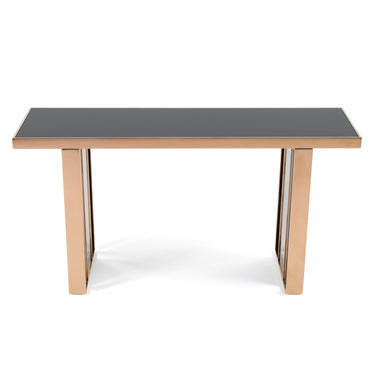 Nova Domus Cartier Black & Rosegold Console Table