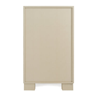 Nova Domus Cartier Beige Shagreen & Brushed Brass Chest