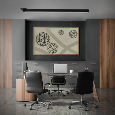 LED Flush Mount Ceiling Light 47 Inch for Office and Commercial Spaces