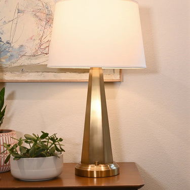 able Lamp with Antique Brass Finish