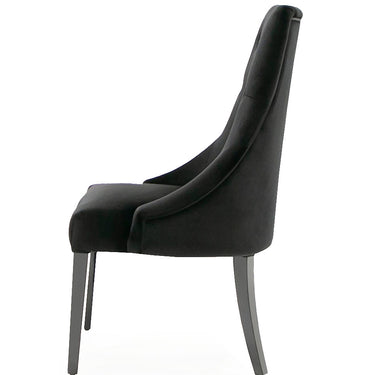 AX Charlotte Black Velour Dining Chair set of 2