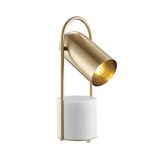 Finesse Decor Chrysalism LED Table Lamp in Gold and Marble 1
