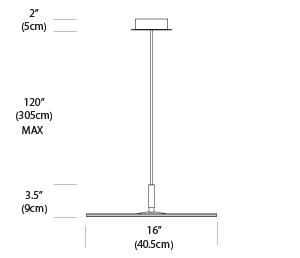 Circa Adjustable LED Pendant Light – Flat Panel Modern Fixture by Pablo Designs - image 7