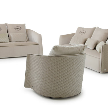 AX Talin Beige Fabric Sofa Set