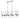 Oakland 32.5" 8-Light Linear Chandelier - Chrome by Elk CN290883