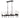 Oakland 32.5" 8-Light Linear Chandelier - Black by Elk CN290886