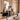 Collage wool rug in White, full view