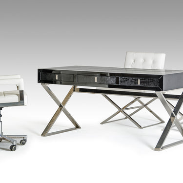 AX Congress Black Crocodile Desk
