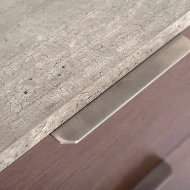 Nova Domus Conner Dark Walnut & Faux Concrete Dresser