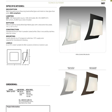 Axis 10 Wall Light by Besa