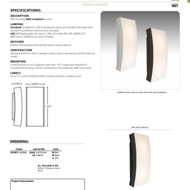 Billow Wall Light by Besa