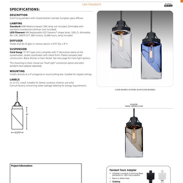 Blink Pendant Light by Besa