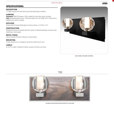 Boca 3-Light LED Vanity by Besa