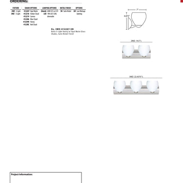 Bolla 3-Light LED Vanity by Besa