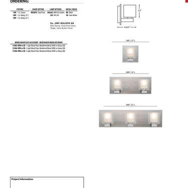 Bolo 2-Light LED Vanity by Besa