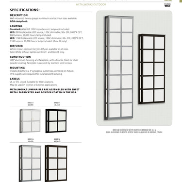 Bree 38 Wall Light by Besa