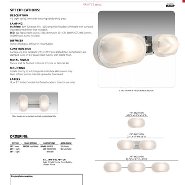 Cabo Vanity Light by Besa