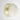 Lucid wall light with satin brass band and honed alabaster dome, front view