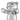 Finesse Decor Gummy Bear Sculpture - Chrome 