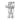 Finesse Decor Gummy Bear Sculpture - Chrome 
