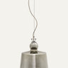 Acquatinta Murano Glass Pendant, Silver Mirror — Produzione Privata, view 1
