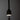 Detail of the Penta Hail pendant in matt black