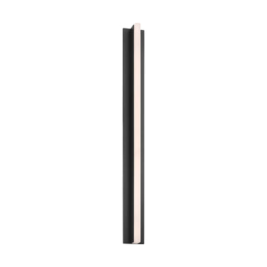 Up/down bronze LED wall lighting fixture, 32" height, for hallways and dining areas.