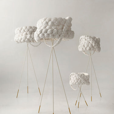White grand floor lamp, interior view | The Bride by Mammalampa (3)